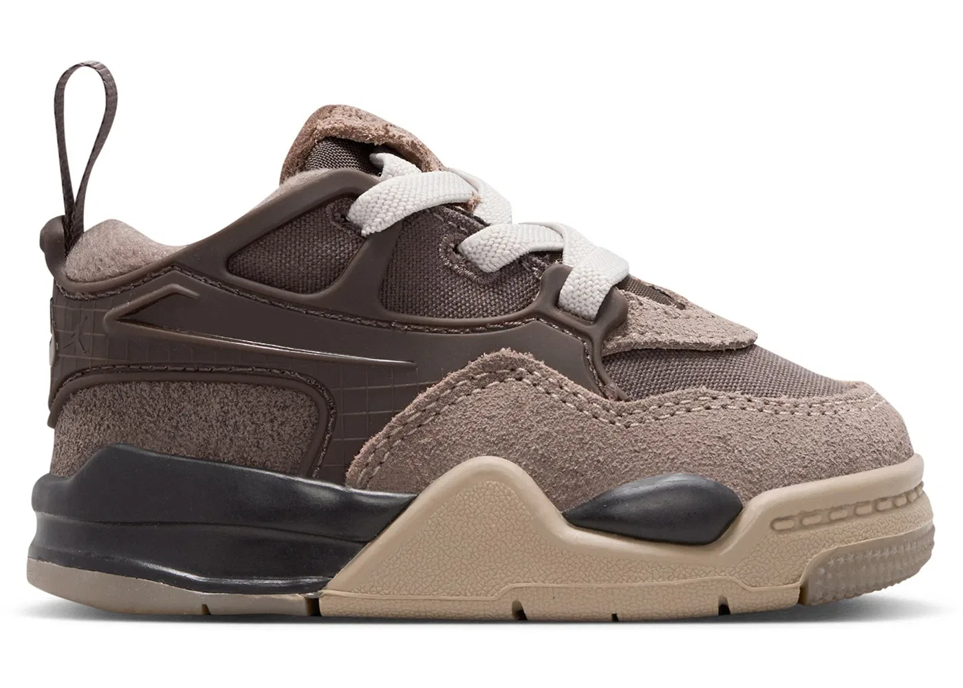 Детские кроссовки Lifestyle Jordan 4 RM, Ironstone/Baroque Brown/Light Bone/Medium Olive