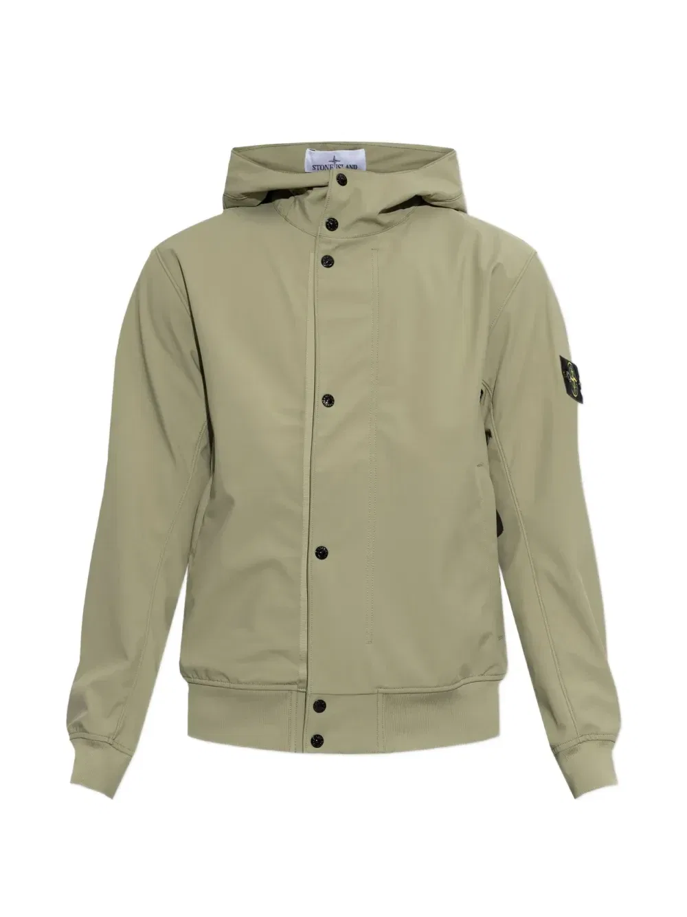 Куртка с капюшоном и нашивкой-логотипом Stone Island, зеленый