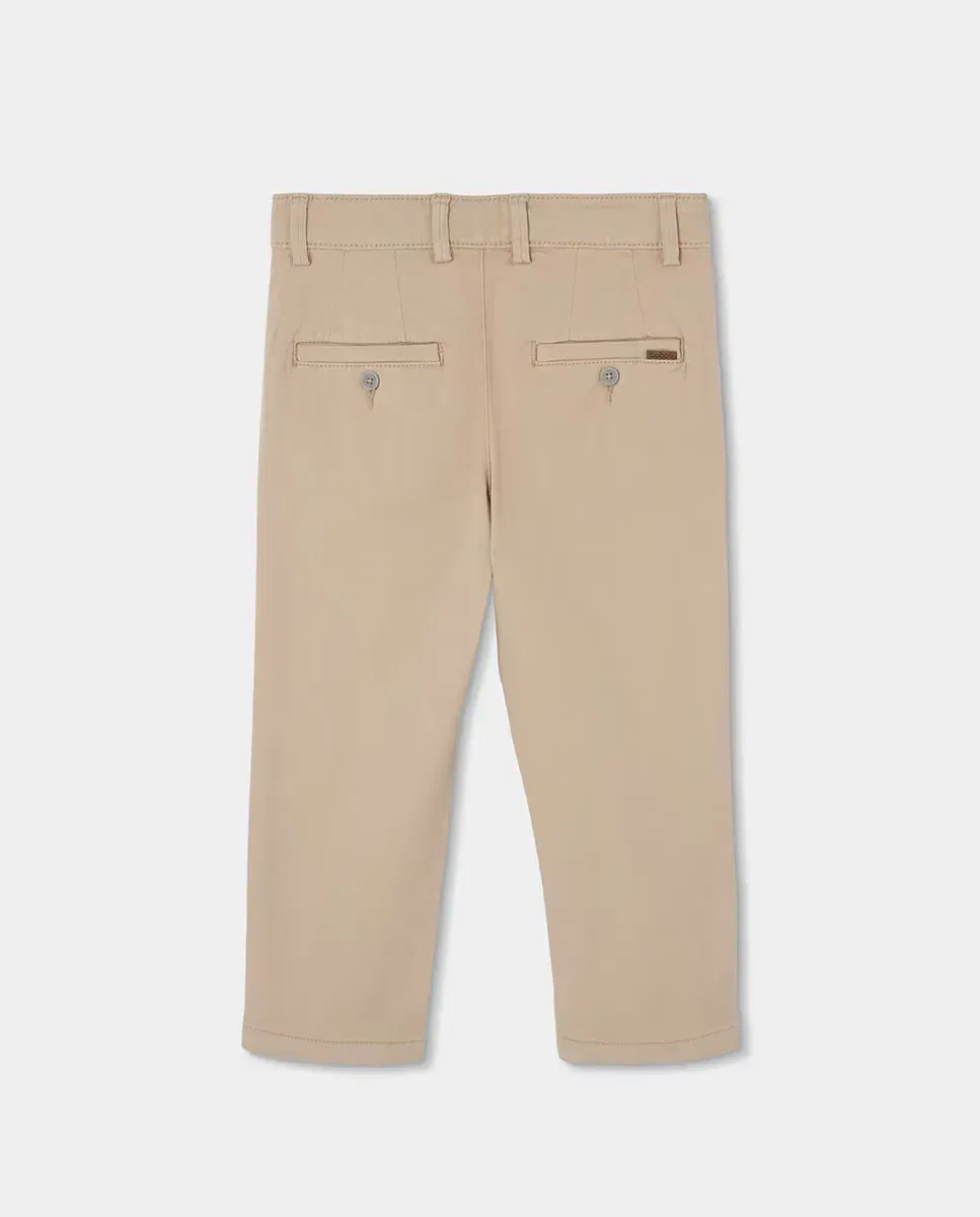 Детские брюки для мальчиков из сатина Boboli, Beige — фото 3