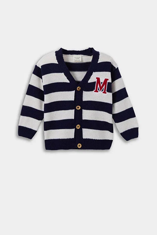 Детский кардиган для мальчиков с длинным рукавом Defacto, Navy Blue