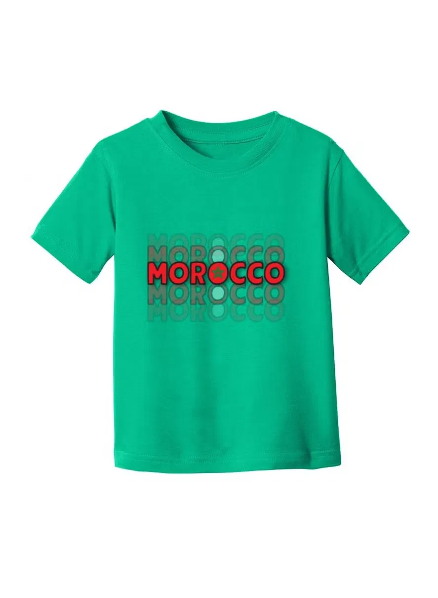 Футболка с принтом для девочки, модель Morocco, Printshop4Me, зеленый — фото 4