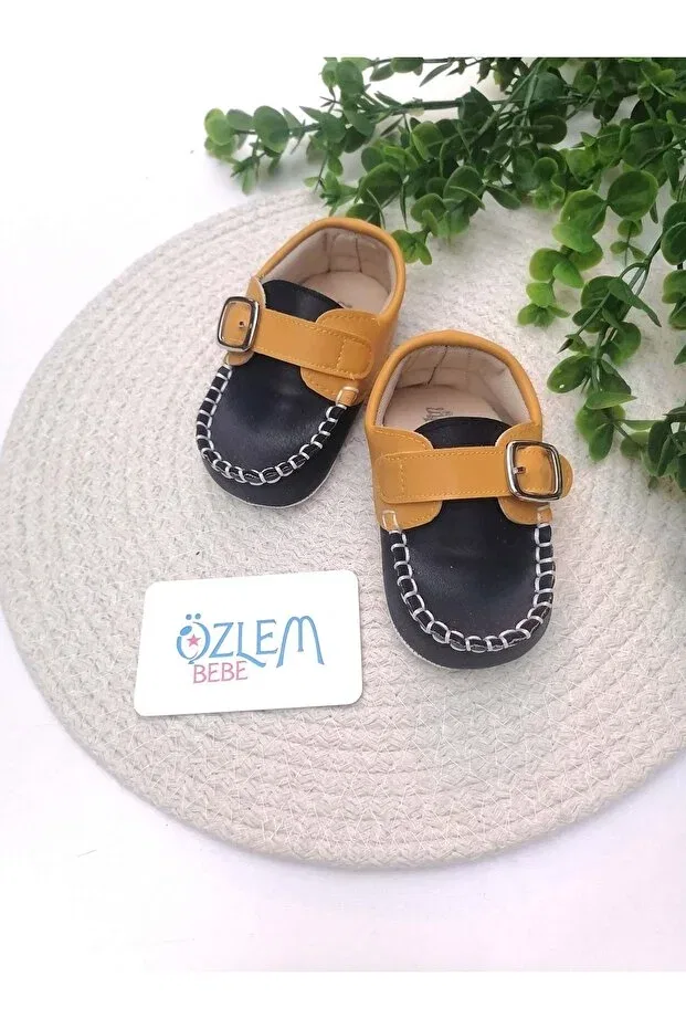 Детские ботинки для мальчиков с ремешком Özlem Bebe, Коричневый