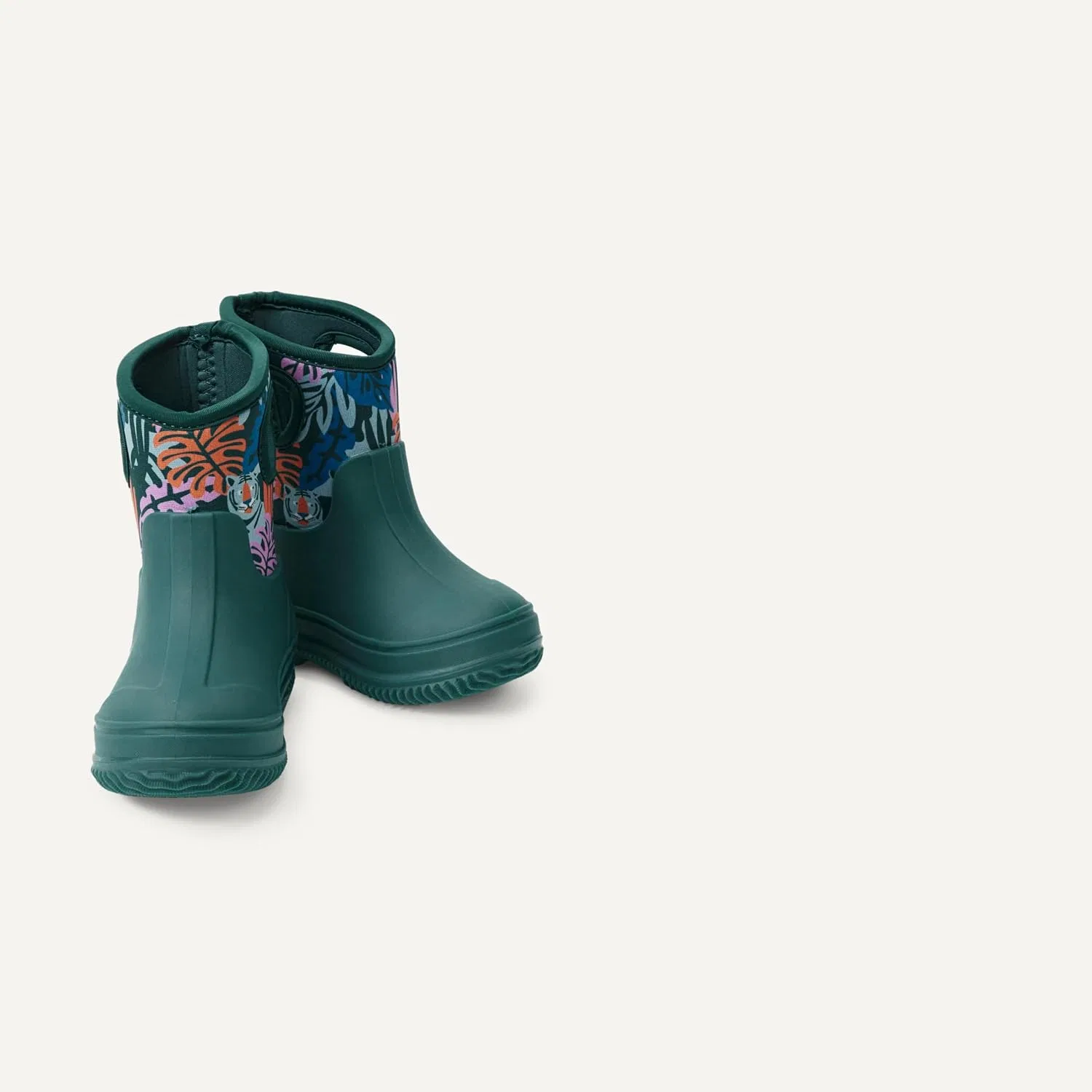 Детские утепленные резиновые сапоги из неопрена Unisex Kids' Insulated Neoprene Rain Boot Amazon Essentials, Dark Teal Jungle — фото 4