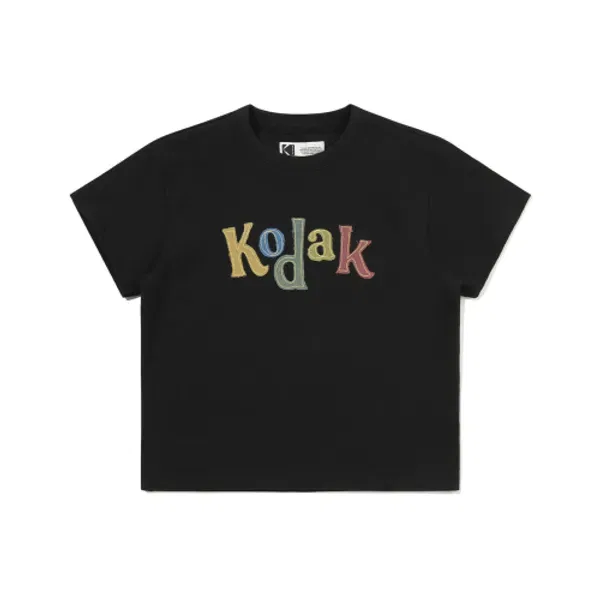 Футболка с логотипом, хлопок, Kodak Kids, черный — фото 2