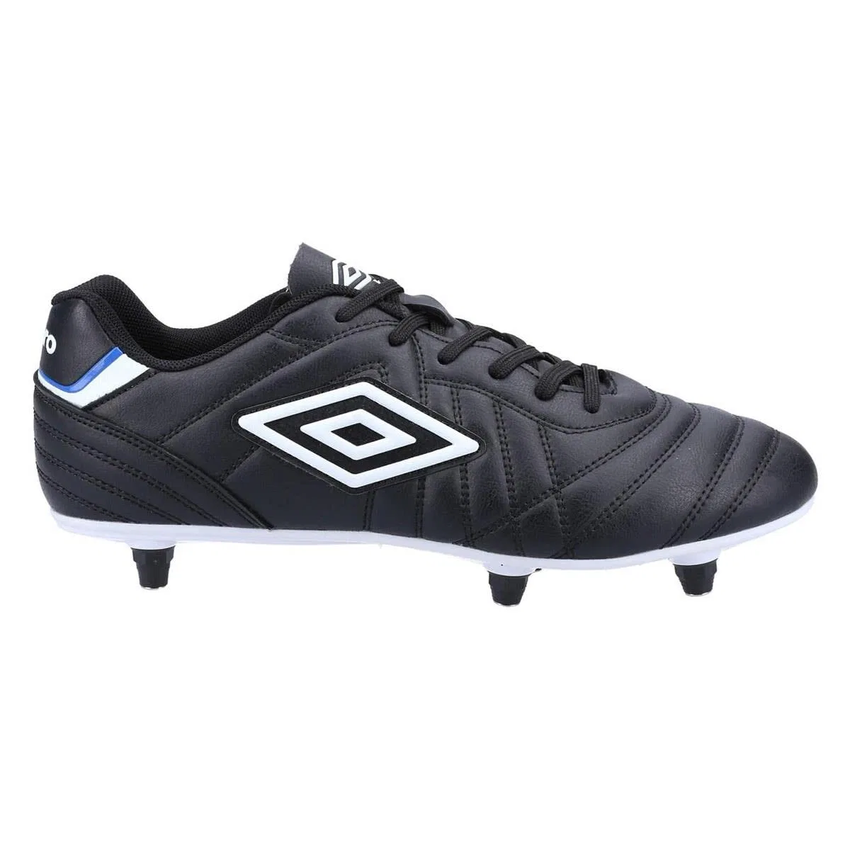 Детские футбольные бутсы с шнуровкой Umbro, Black White — фото 2