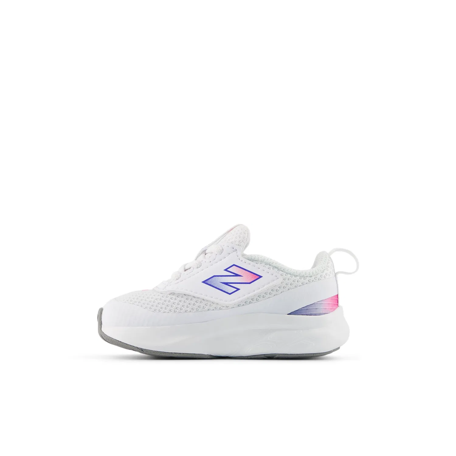 Детские кроссовки для мальчиков и девочек с дышащим верхом Fresh Foam 625 NEW-B Hook & Loop New Balance, White with Pink Heat and Bluebird — фото 3