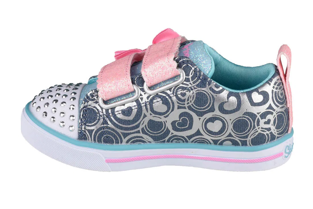 Детские спортивные кроссовки для девочек Sparkle Lite-Lil Heartsland Skechers, Grau — фото 2