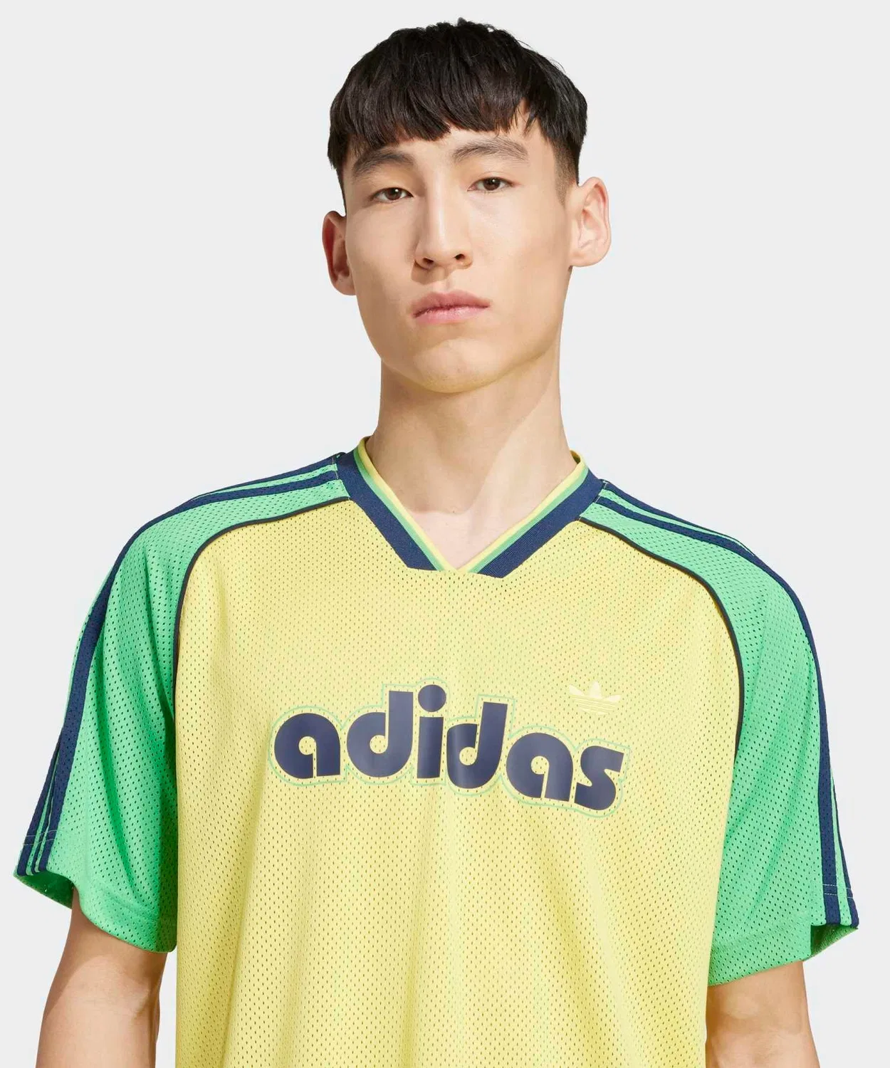 Мужская футболка с принтом Adidas Originals, Желтый — фото 4