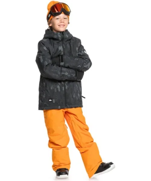 Детская куртка-пуховик с капюшоном Quiksilver Mission Printed Youth, Black
