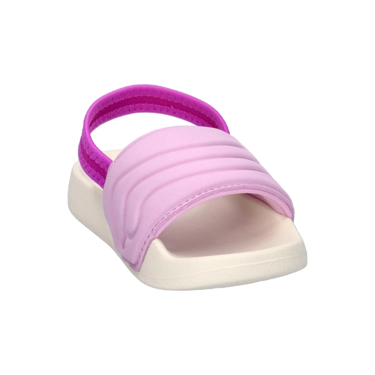 Детские шлепанцы с одним ремнем Adilette Estrap 2.0 Adidas, Weiß / Konigliches Lila — фото 2