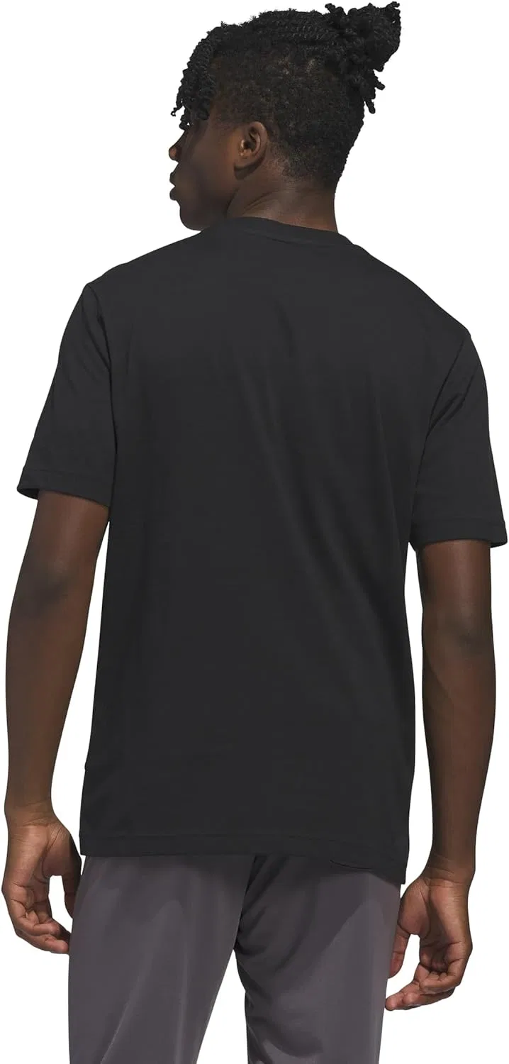 Футболка хлопковая adidas, Black — фото 4