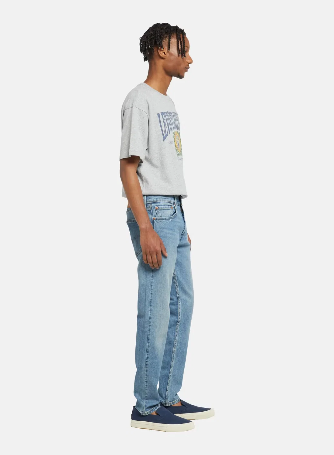 Джинсы зауженные с эффектом потертости 511 Slim Taper Levi'S, индиго — фото 3