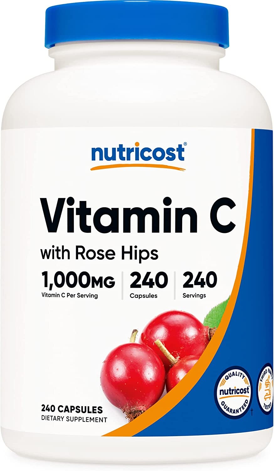 

Витамин C Nutricost с шиповником 1025 мг, 240 капсул