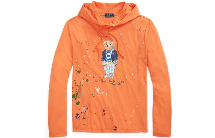 Мужской свитшот оранжевый Polo Ralph Lauren