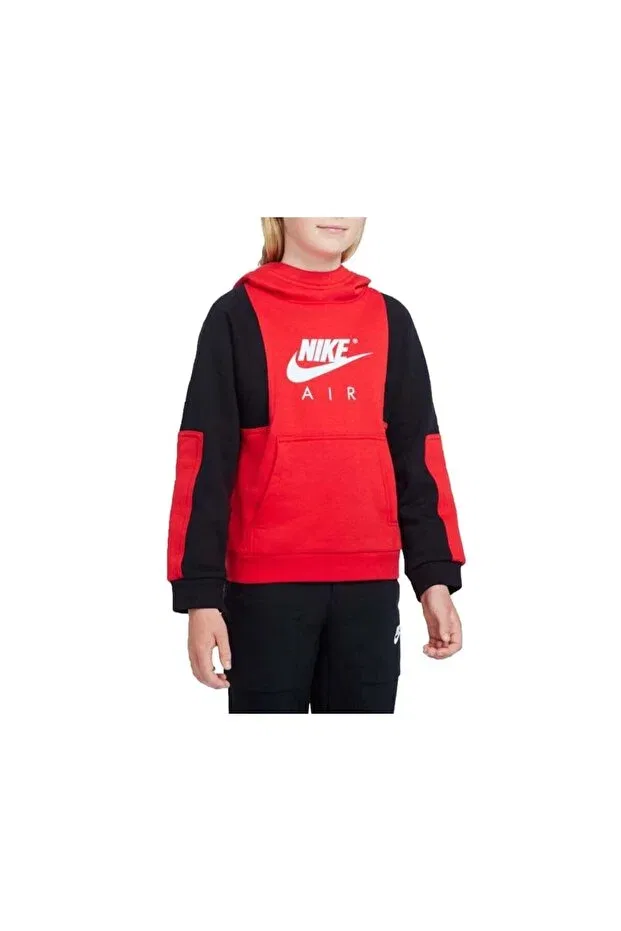 Детское худи для девочек с капюшоном Nike, Red