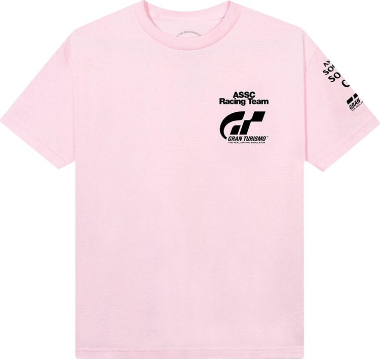 Футболка Anti Social Social Club x Gran Turismo Logo Tee 'Pink', розовый — фото 2