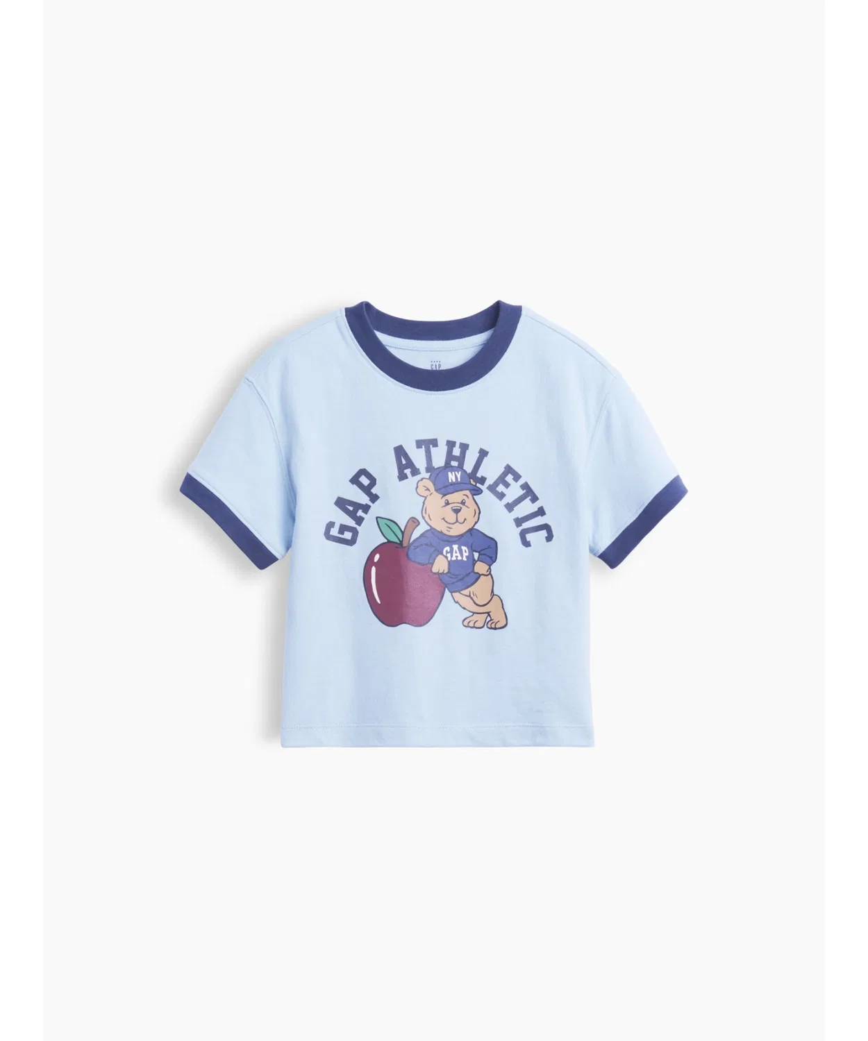 Детская футболка с длинным рукавомGAP с принтом Brannan Bear, Blue — фото 2