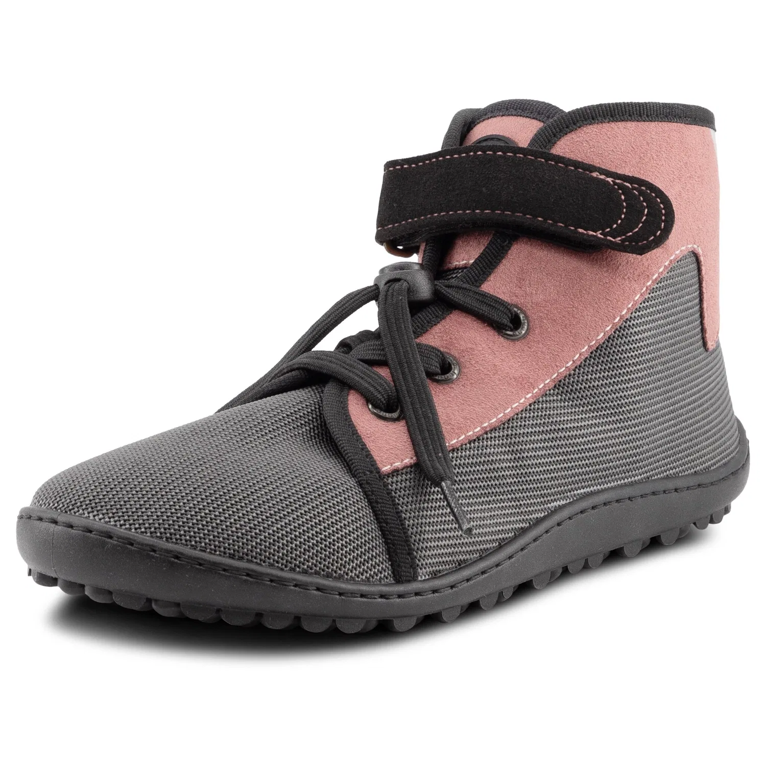 Детские босоножки-кроссовки с кожаной подкладкой Leguano, Dark Grey/Rose