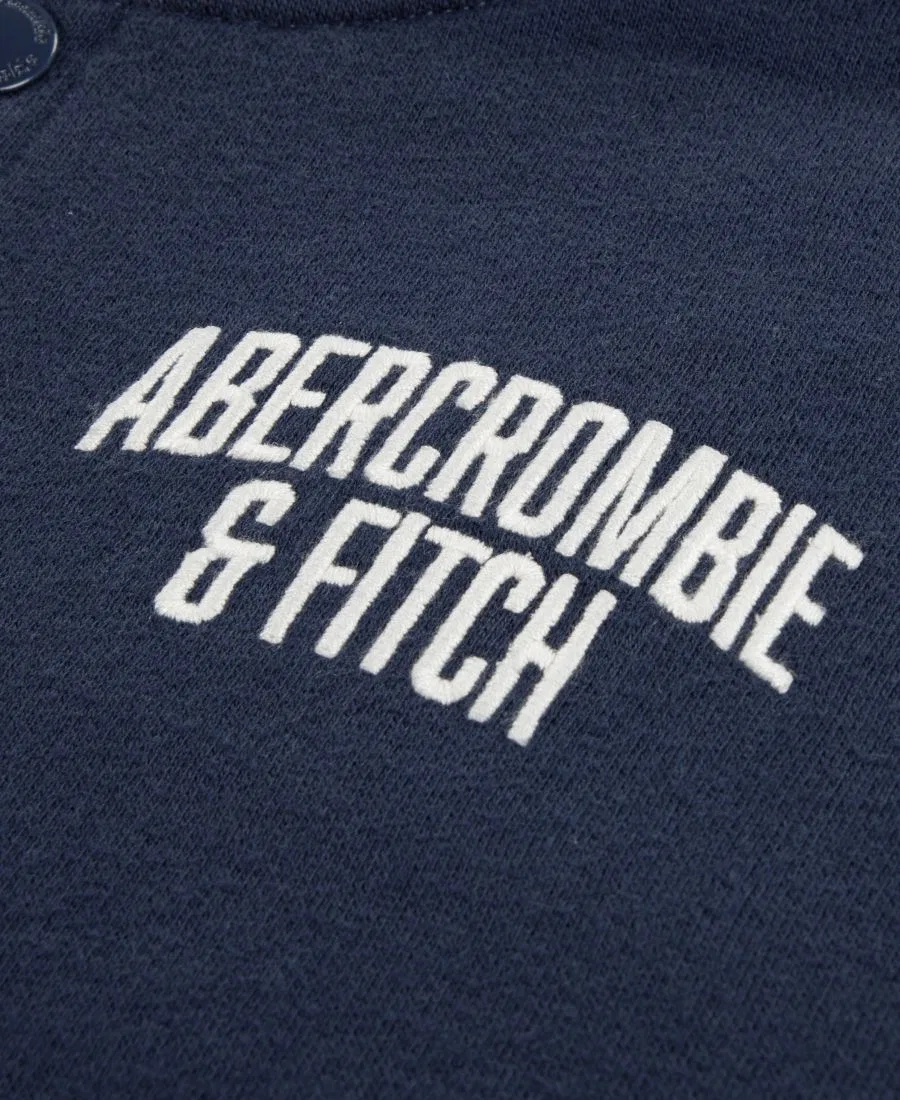 Детская куртка-бомбер из флиса с логотипом abercrombie kids, Mood Indigo — фото 3