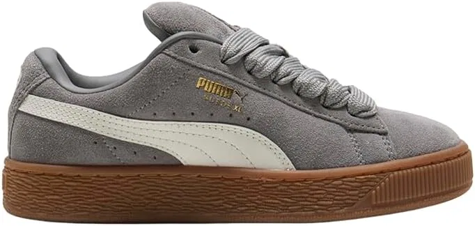 Детские кроссовки для девочек с замшевым верхом Suede XL PUMA, Grey