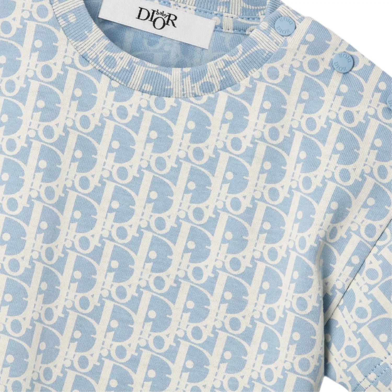 Детская футболка хлопковая DIOR, Blue — фото 3