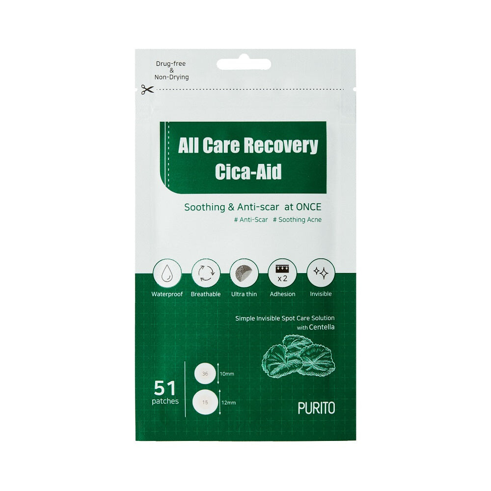 

PURITO All Care Recovery Cica-Aid пластыри от несовершенств 51шт.