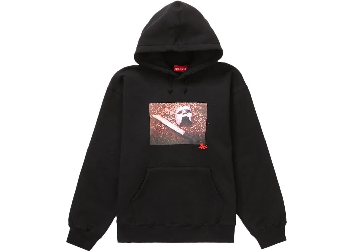 Мужской худи с принтом MF DOOM Supreme, Черный