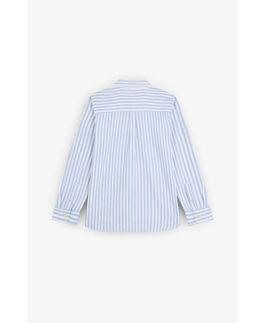 Детская рубашка из хлопка с принтом в полоску, модель Bdretroshirt Scalpers, Bluestripes — фото 2