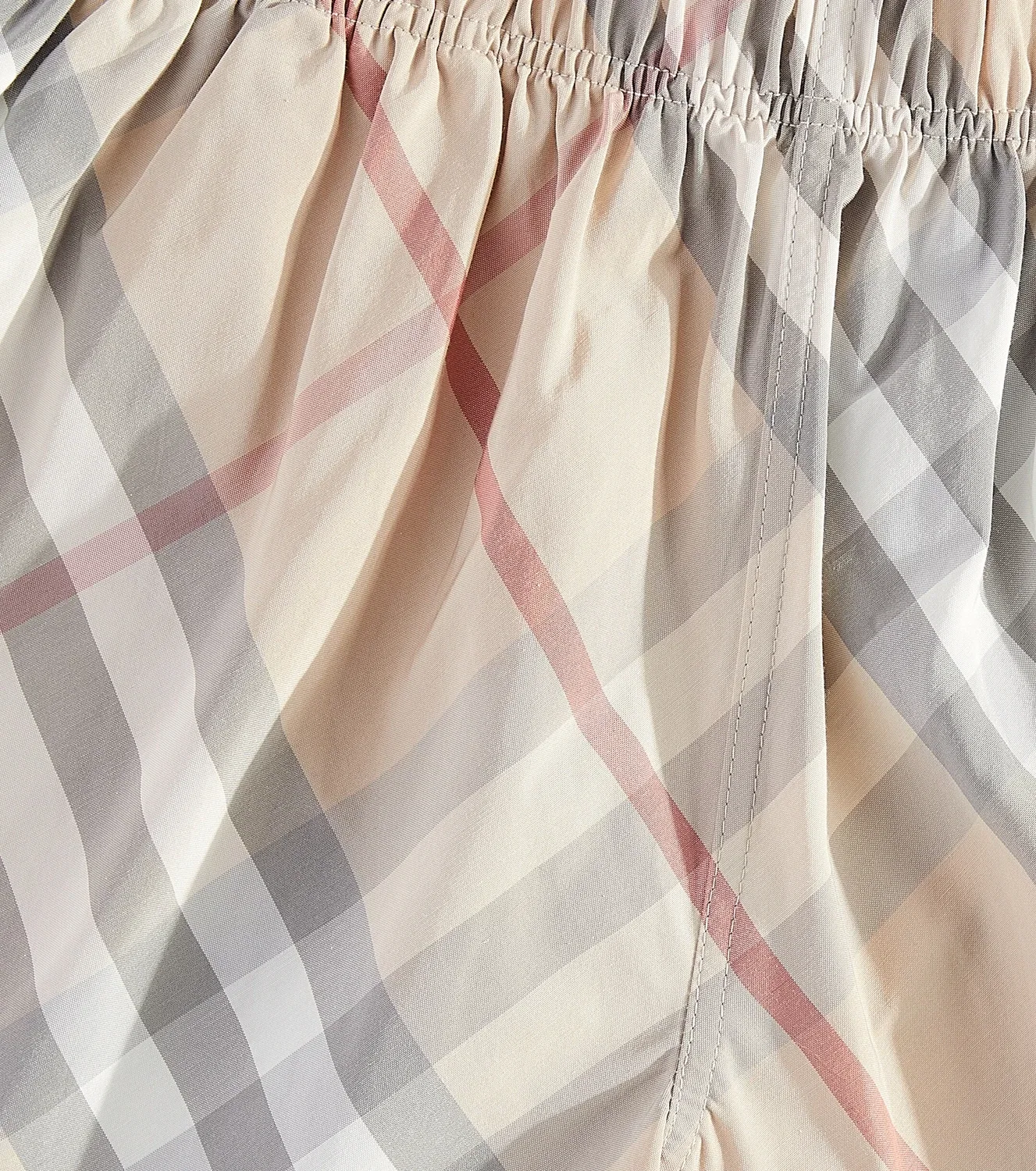 Бермуды в клетку Burberry Kids, бежевый — фото 3