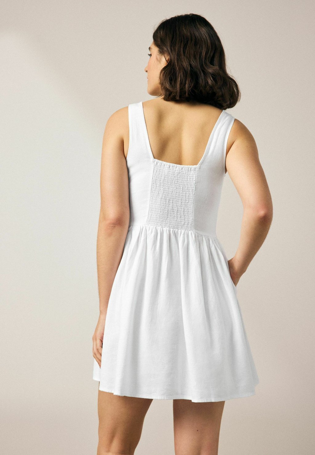 Повседневное платье REGULAR FIT - SLEEVELESS SCOOP NECK WAISTED Next, белый — фото 2