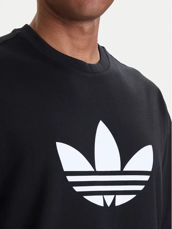 Футболка loose fit adicolor Trefoil Adidas, черный — фото 4