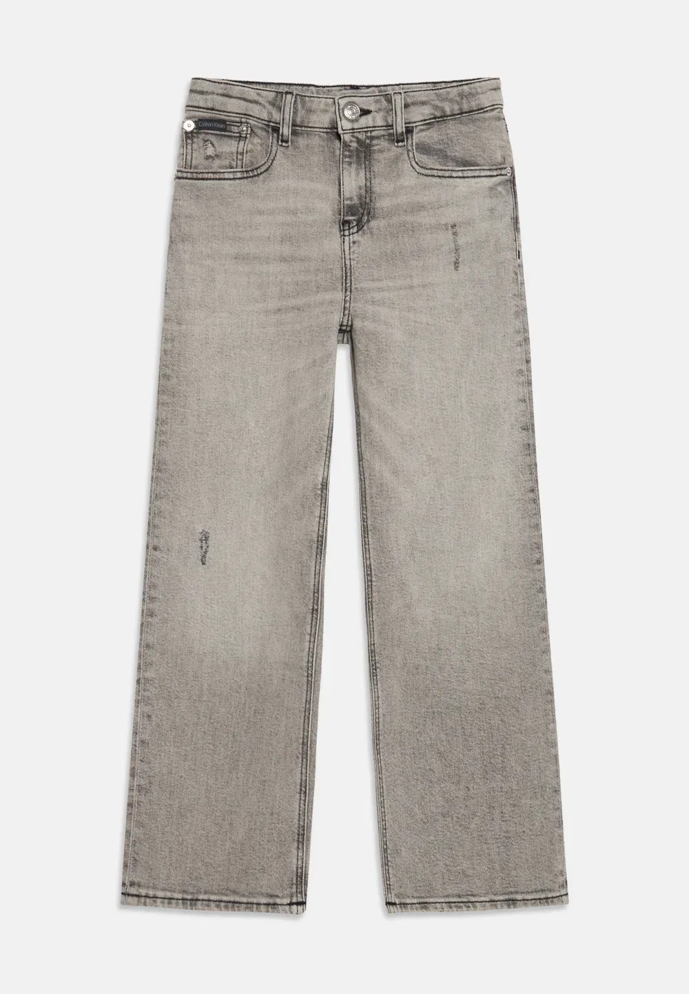 Джинсы унисекс прямого кроя в стиле скейтбордистов Calvin Klein Jeans, Stone Grey Wash