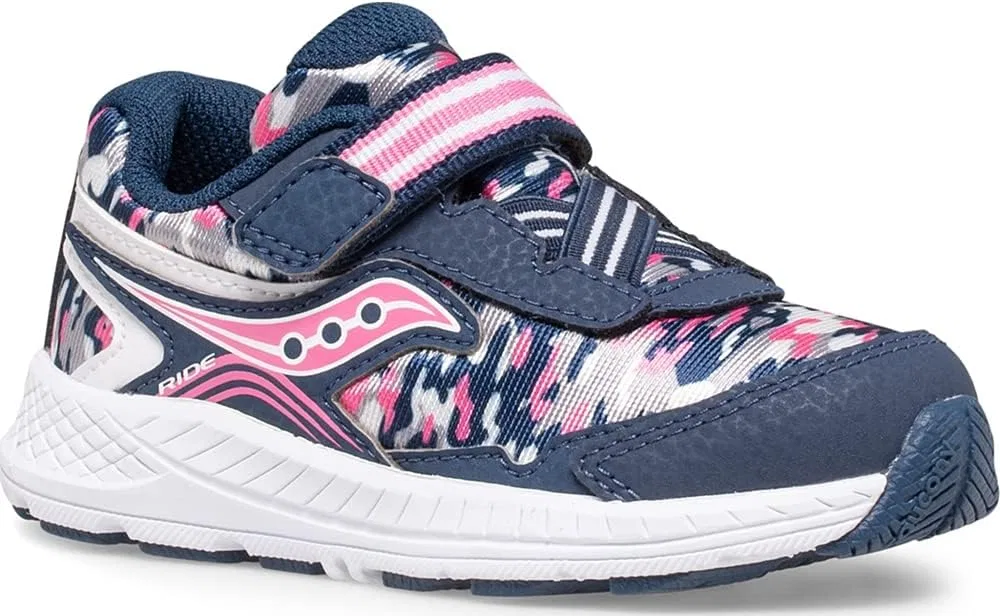 Детские кроссовки для девочек Ride 10 Jr. Saucony, Navy/Pink Camo — фото 3