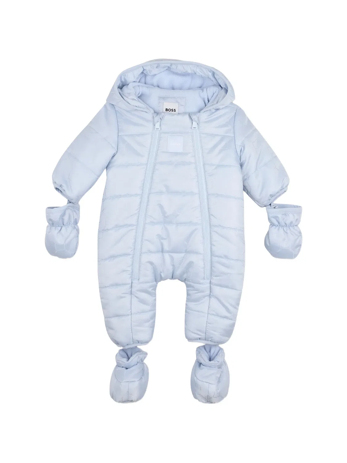 Стеганый комбинезон с логотипом Boss Kidswear, синий