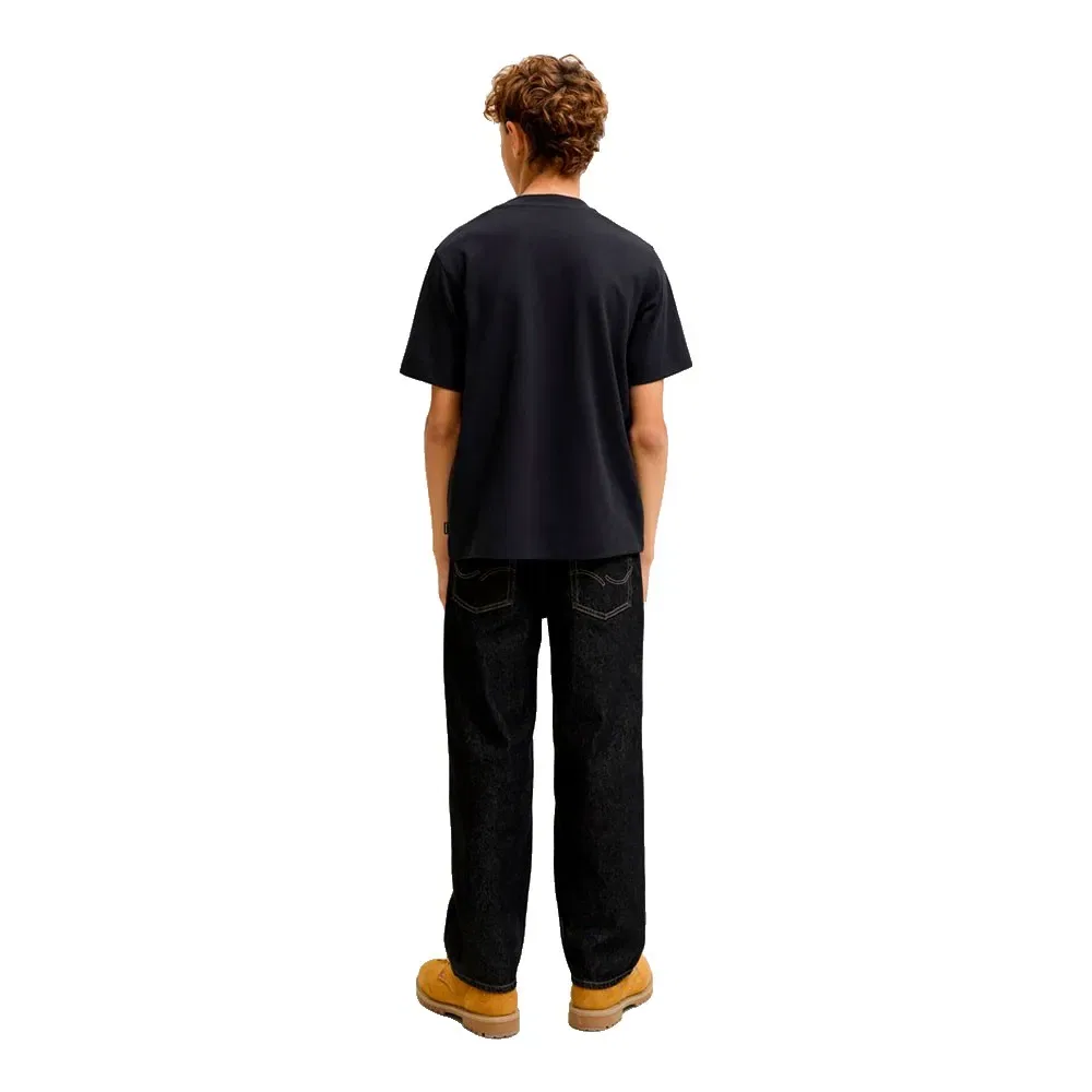 Детская футболка с коротким рукавом Jack & jones Junior, Black — фото 2