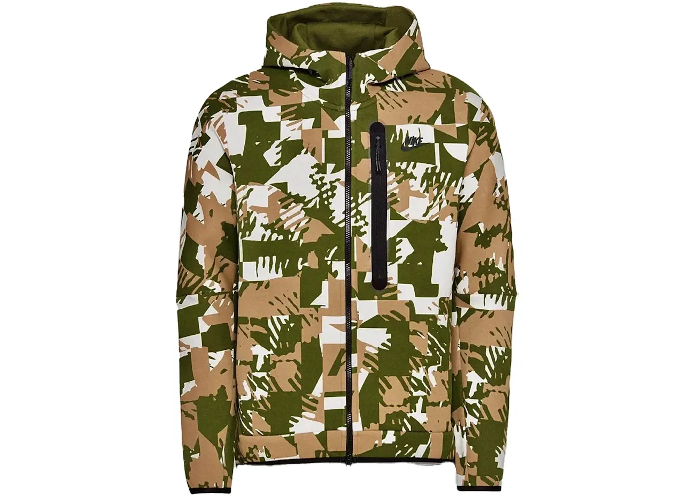Мужская куртка с камуфляжным принтом Nike Tech Fleece Camo Jacket, Camo
