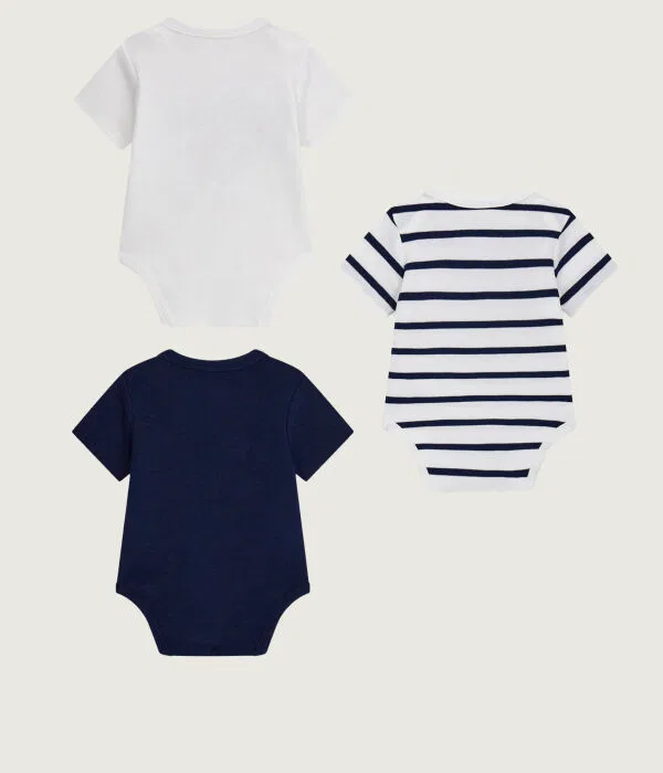 Детский комплект боди для мальчиков 3 шт Regular Fit Guess, мультиколор — фото 2