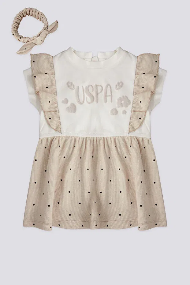Детское платье для девочек хлопковое U.S. Polo Assn., Stone