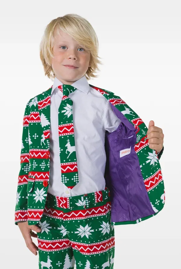 Костюм с принтом Festive Christmas Opposuits, Multi-coloured, мультиколор — фото 3