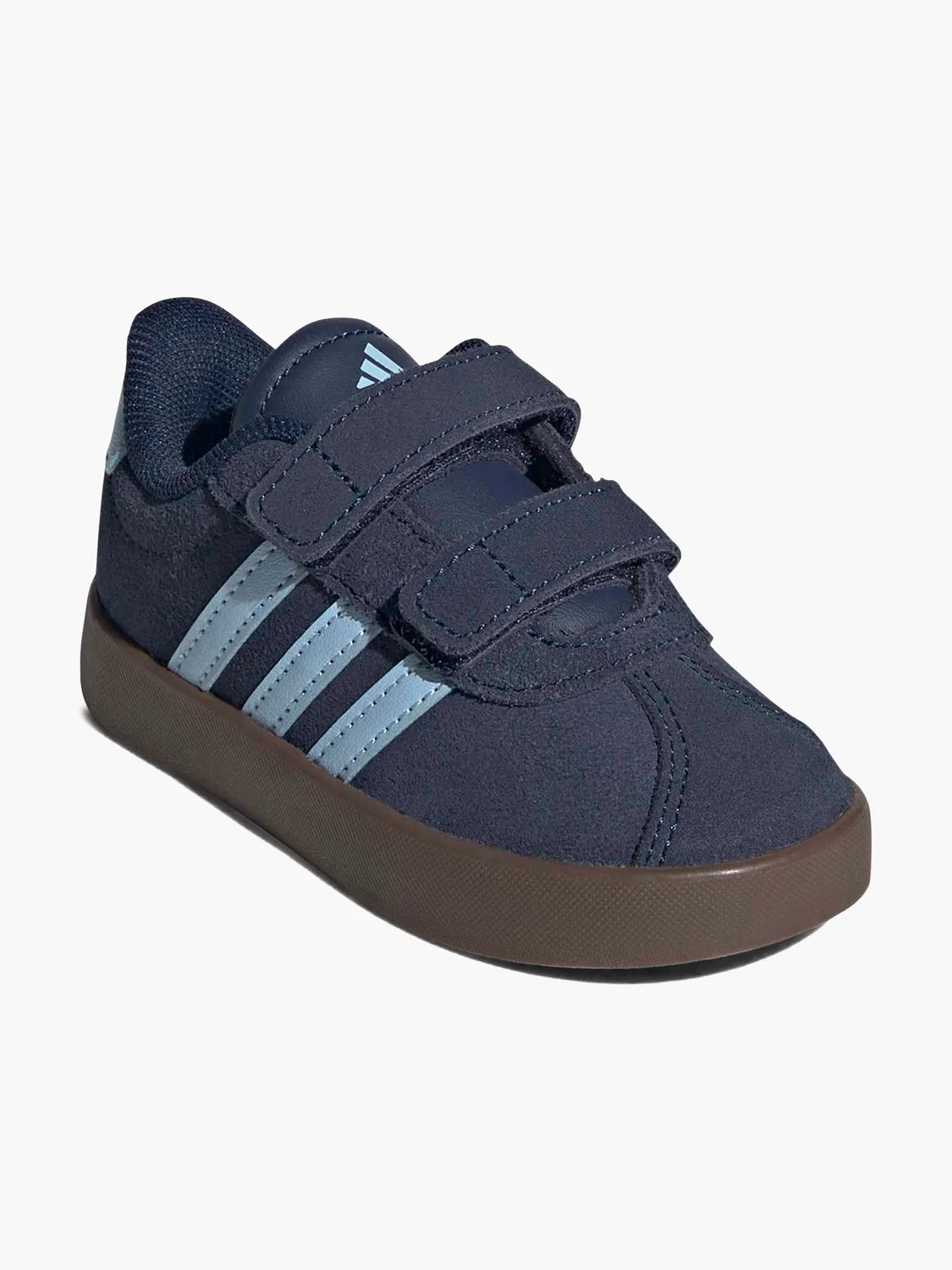 Детские кроссовки на липучке Adidas VL Court 3.0 CF I, синий — фото 2
