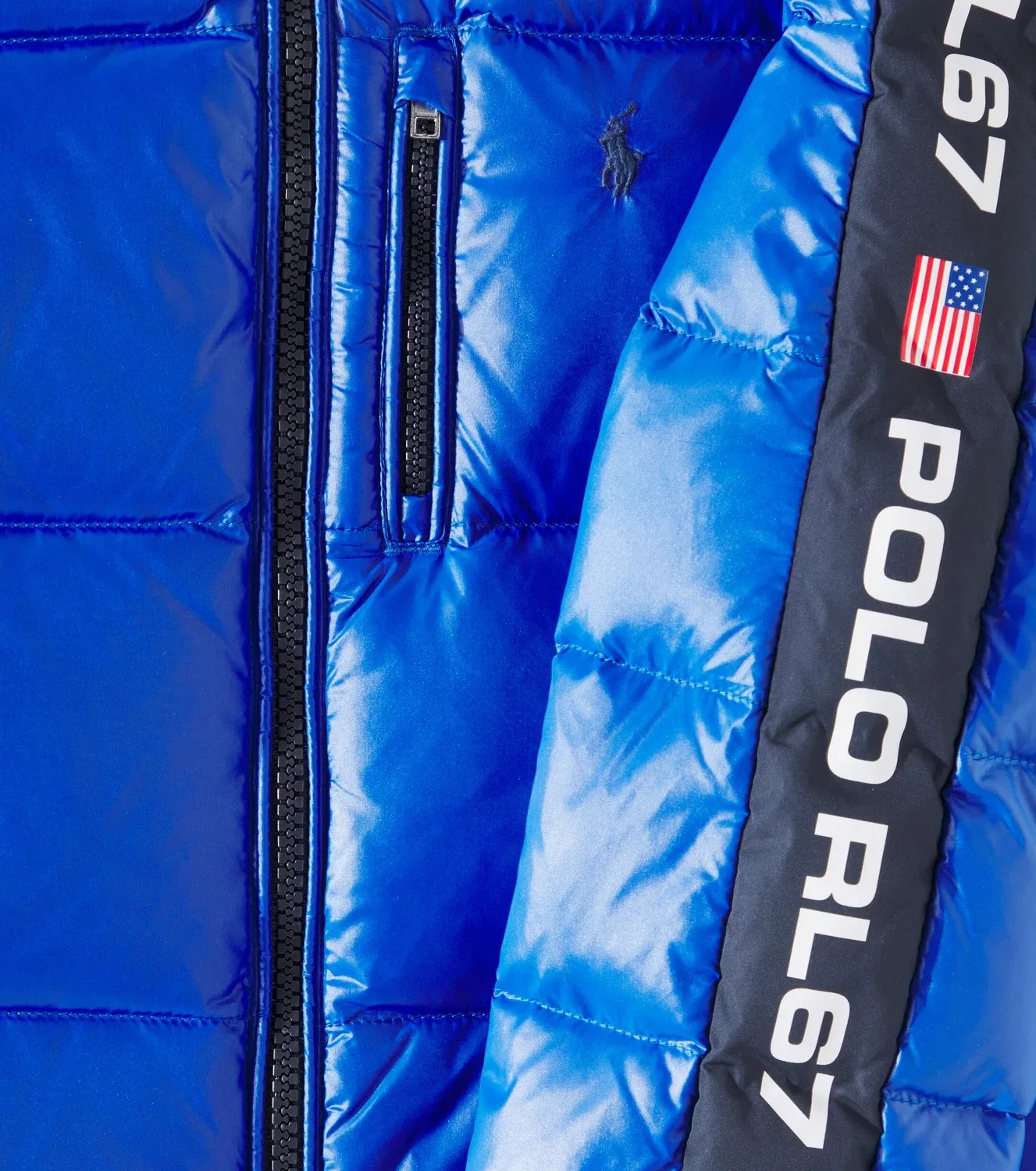 Легкая куртка с наполнителем Polo Ralph Lauren Kids, синий — фото 2