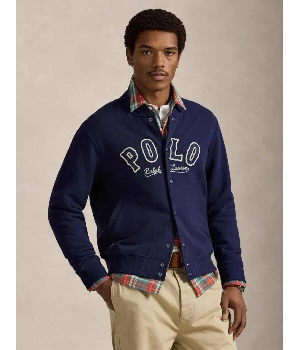 Мужская куртка-бомбер с длинным рукавом Polo Ralph Lauren, Blu Marino