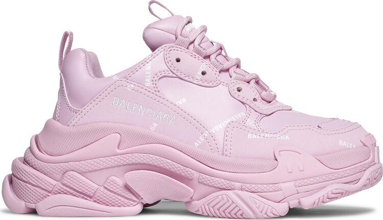 

Кроссовки Balenciaga Wmns Triple S Sneaker Allover Logo - Pink, розовый