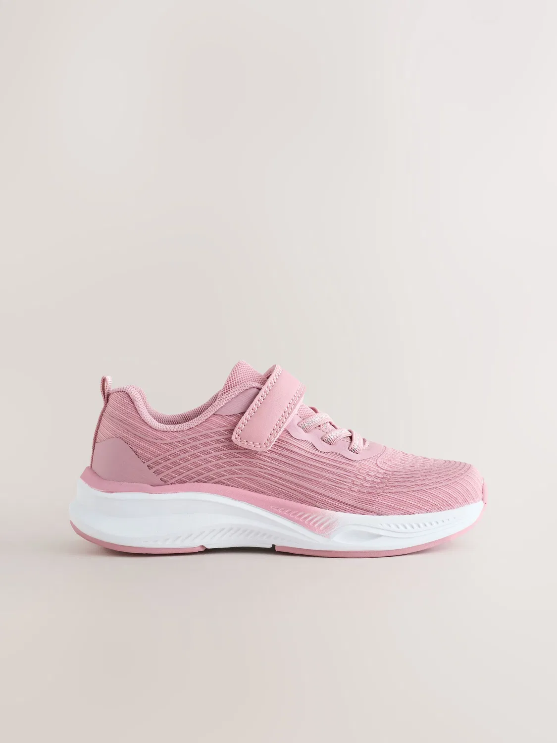 Кроссовки на шнуровке Pink Elastic Lace-Up Trainers Next, розовый — фото 2