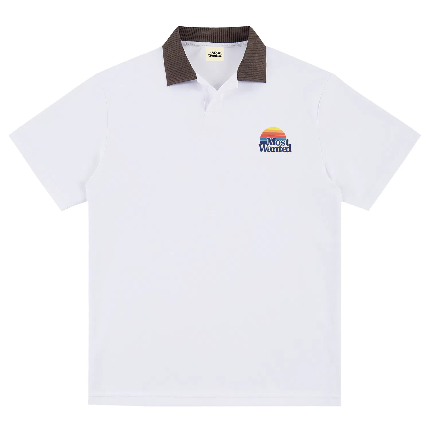 Детская футболка с воротником Unisex Lapel Moderate MostwantedLab, White