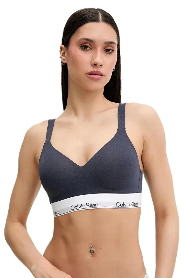Женская бралетте с V-образным вырезом Calvin Klein, Navy Blue