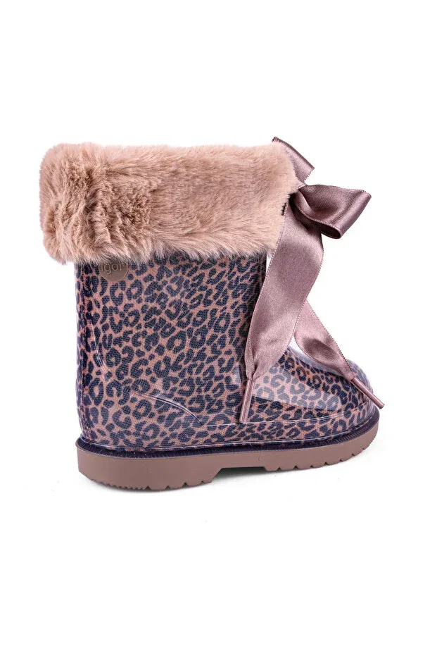 Детские сапоги для девочек непромокаемые Rain boots bimbi leo soft w10338 Igor, Taupe — фото 4