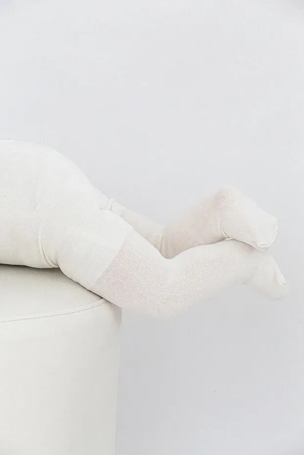 Детские колготки с оборками Soft baby viscose pantyhose Daymod, Bone