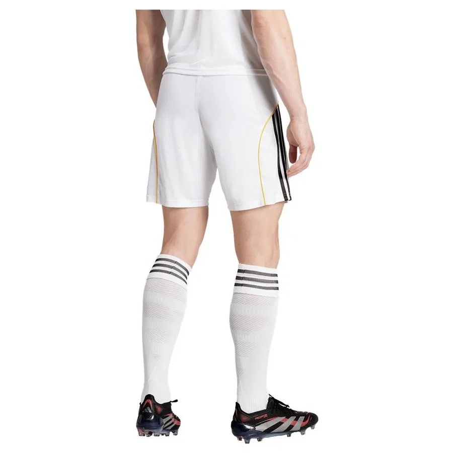 Шорты спортивные с вышитым гербом Real Madrid adidas, Белый — фото 2