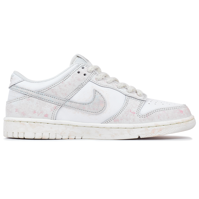 Nike Детские низкие скейтбордистские кроссовки Dunk Pink Mist Cute Beast, нескользящие, противоударные, износостойкие, розово-белые — фото 3